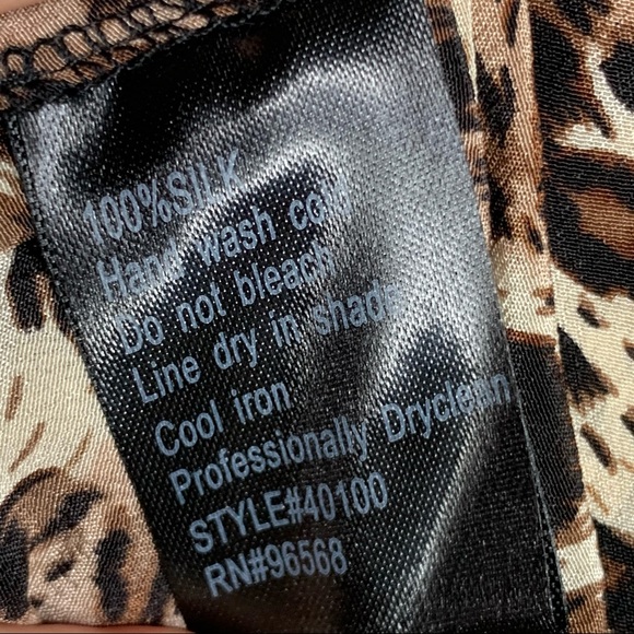 Charlotte Tarantola Silk Leopard High Low Skirt - Picture 5 of 7